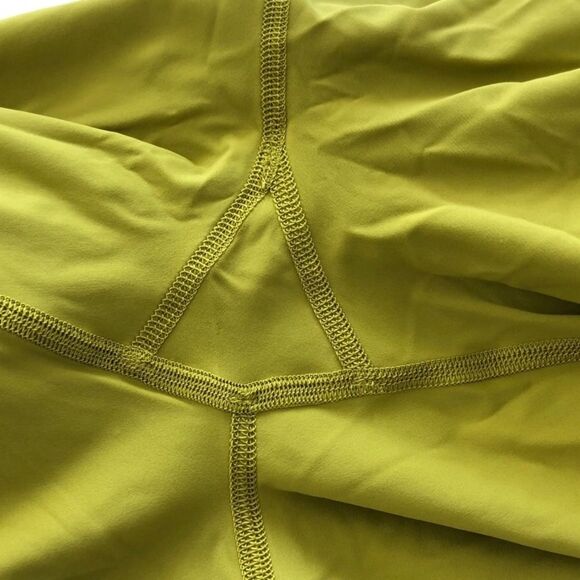 .Lululemon Fast and Free Crop II 19" Nulux Golden Lime - Picture 14 of 14